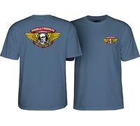 Powell Peralta Winged Ripper - Camiseta azul índigo, talla M, azul índigo, talla M