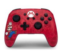 Power A 1525741-01 Mando Inalámbrico Bluetooth Nintendo Switch Enhanced, Diseño Negro, Botones de Juego Avanzado Asignables, Mario