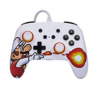Power A 1526549-01 Mando con Cable Fireball Mario para Nintendo Switch
