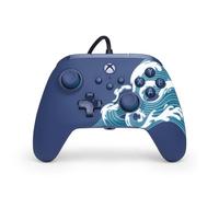 Power A Mando alámbrico Advantage para Xbox Series X|S - Ola acuática, mando, mando para videojuegos con cable, mando para juegos, funciona con Xbox Series X|S