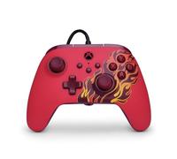 Power A Mando alámbrico Advantage para Xbox Series X|S - Resplandor rojo, mando, mando para videojuegos con cable, mando para juegos, funciona con Xbox Series X|S