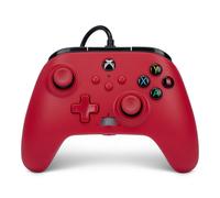 Mando con cable mejorado de PowerA para Xbox Series X|S - Artisan Red (Rojo artesanal), mando, mando para videojuegos con cable, mando para juegos, funciona con Xbox Series X|S