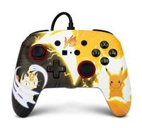 Power A Mando con Cable NSGP0039-02 para Nintendo Switch Pikachu vs. Meowth, Control con Cable Mejorado con Botones Asignables y Cable de 3m