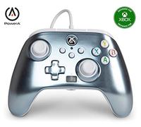 Power A - Mando con cable, salida de audio y botones programables, Metallic Ice para Xbox One, Xbox serie X y Windows 10 (Xbox One)