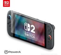 Power A Protector de pantalla Nintendo Switch 2-2 uds., protege la pantalla, fácil de aplicar, incluye 2 protectores de pantalla, gamuza de microfibra y aplicador