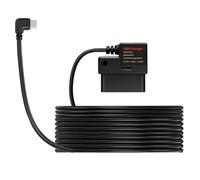 Power Adapter - ABS, 137,79 in USB Adapter Step-Down Car Monitor Wire - Plug and Play and Flexible Installation, Vehicle Power Cable for OBD Devices, Smartphones, Tablets, Daily Driving, Road Trips