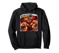 Power Art, campeón de Masked Fury Wrestling Sudadera con Capucha