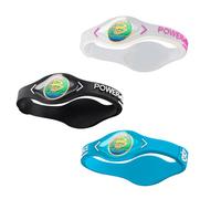 Power Balance The Original Genuine Performance Wristband, Silicone Rubber Wristbands Bracelets Sports Bracelet Wristband for Men Women, 3 Pack Bangles, Safe Waterproof Size of M+M+L（M 19.0CM/L 20.5CM