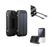 Power Bank 20000mAh (74Wh) con panel solar 1.5W, S20000Q