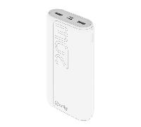 POWER BANK 20A PROPOWER POTENCIA MAX 22W ENTRADA MICROUSB Y USBC SALIDAS 2 USB Y USBC BLANCO