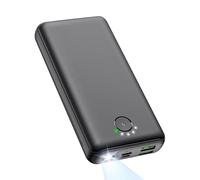 Power Bank 27000mAh 22,5W Batería Externa PD 20W USB C Carga Rápida con Linterna, Cargador Portátil Compatible con Teléfonos
