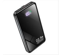 Power Bank 27000mAh, 22.5W PD 3.0 QC 4.0 Carga Rápida Banco de Energía USB C Entrada y Salida Teléfono Móvil Batería Externa con Linterna LED para Smartphone Tableta Plus02