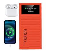 Power Bank 50000mAh Batería Externa, Cargador Portátil, Banco De Energía Portátil Carga Rapida 66w, Multifuncional para Teléfono con Pantalla LED para Senderismo, Camping, Viajes Al Aire Libre