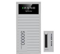 Power Bank 50000mAh Batería Externa, Cargador Portátil, Banco De Energía Portátil Carga Rapida 66w, Multifuncional para Teléfono con Pantalla LED para Senderismo, Camping, Viajes Al Aire Libre