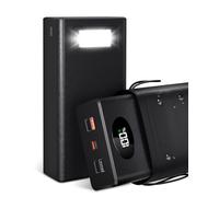 Power Bank 50000mAh Cargador Portátil: Batería Externa de Carga Rápida de 22,5 W - Powerbank con 5 Salidas y 2 Entradas y Linterna-Power Bank MP3 Avec Cargador