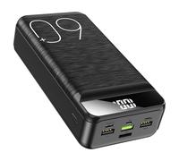 Power Bank 60000 mAh 22,5 W Carga Rápida Cargador USB-C Carga Rápida con 4 salidas y 3 entradas, Pantalla LED Enorme capacidad Batería externa para la mayoría de dispositivos electrónicos