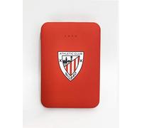 Power Bank- Bateria Externa para móvil. Producto Oficial Athletic Club de Bilbao 5.000 mAh. Entrada Tipo C y micro USB. Salida USB. Tamaño pequeño y ligero.
