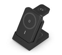 Power Bank Cargador inalámbrico USB-C 4 en 1, 15W, 5000mAh, móvil, Apple Watch, auriculares, negro