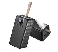 Power Bank, Cargador Portátil De 100000 MAh con Salidas Y Entradas, Cargador Rápido De Teléfono con Linterna, Batería Externa USB C For Acampar Al Aire Libre(100000mah,D)