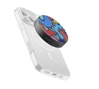 Power Bank Cellularline mag Vibe 3000 mAh Negro, hasta 22 Horas de autonomía, Carga Inalámbrica de 5W, Diseño Compacto y Colorido, Carga Rápida USB-C, Cable USB-C Incluido