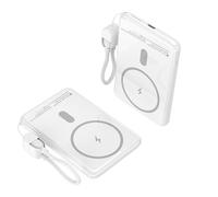 Power Bank Inalámbrico Leotec 5000mAh 20W Blanco
