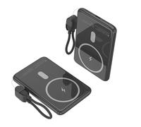 Power Bank Inalámbrico Leotec 5000mAh 20W Negro
