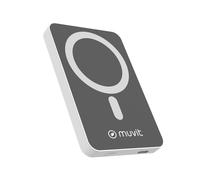 Power Bank Muvit 5000maH 15W Magsafe + USB-C Negra/Blanca