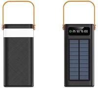 Power Bank Portátil 100000 MAh 120W PD 20W Powerbank Batería Cargador Gran Capacidad 5 Salidas 2 Entradas Energía Solar con Cables Dobles De Carga Rápida For Acampar