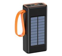 Power Bank portátil con panel solar, Power Bank para teléfono y dispositivos electrónicos - Batería externa compacta con alta autonomía para senderismo y camping al aire libre