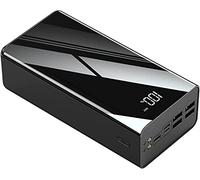 Power Bank, PowerBank 100000Mah, Cargador portátil de Alta Capacidad USB C Carga rápida 4 Puertos Paquete de baterías externas con Linterna de Pantalla Digital LED Compatible con I-Phone I-p