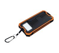 Power Bank Solar - Linterna y cargador rápido para viajes, excursiones y camping | Power Bank Multifuncional, 10000 mAh con carga inalámbrica, banco de energía con panel solar linterna incorpora
