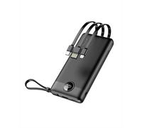 PowerBank 10000mAh USB-A / USB-C / Micro-USB con Pantalla LCD (Negro) - VEGER