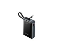 Power Bank Vention 20000mAh 65W PD PPS USB-C/USB-A Gris con Cable Integrado y Pantalla LED