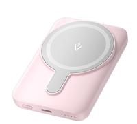 Power Bank Vention FHSP0 5000mAh Magnetic Wireless (USB-C+C+Wireless) 20W Rosa