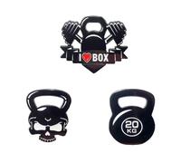 Power Beast 3x Pin Cross Training, Kettlebell y Levantamiento de Pesas, Pines Gym, Gimnasio, Pins Deportes y Fitness.