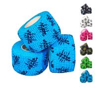 Power Beast 3x Tape Cross Training. Cinta Adhesiva Deportiva, 3 Rollos de Esparadrapo Deportivo, Venda y Vendaje Deportivo. Para Calistenia, Halterofilia, Levantamiento de Pesas. (BLUE)