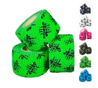 Power Beast 3x Tape Cross Training. Cinta Adhesiva Deportiva, 3 Rollos de Esparadrapo Deportivo, Venda y Vendaje Deportivo. Para Calistenia, Halterofilia, Levantamiento de Pesas. (GREEN)