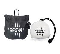 POWER BEAST Bola Tiza de Magnesio Rellenable 60 gr + Bolsa, Chalk Ball, Bolas Magnesio, Reutilizable, Cross Training, Escalada, Halterofilia, Poledance, Baile en Barra, Padel, Tenis, Calistenia.