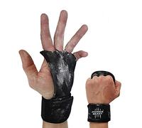 POWER BEAST Calleras Cross Training | 2 en 1 Guantes Sin Dedos y Muñequeras | Pesas, WOD, Gimnasio, Fitness, Calistenia, Musculación, Halterofilia, Dominadas | Protección Manos y Muñecas. Unisex (XL)