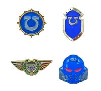 Power Beast Dungeon 4x Pin Ultramarine, Marines Espaciales, Pines Ultramarines 40K, Space Marines, Primaris 40k, Marines Espaciales 40.000.