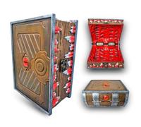 Power Beast Dungeon Libro Mimic para Almacenamiento de Dados, Dados de Rol, Bolsa para Dados D&D, Juegos de Mesa, Dungeons and Dragons, Dragones y Mazmorras, DND, Pathfinder, Cofre Mimic, Mimic Chest.