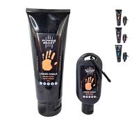 POWER BEAST Magnesio Líquido Colores | Liquid Chalk | Tiza Líquida | Agarre Extremo, Cross Training, Calistenia, Halterofilia, Padel, Escalada, Baile en Barra Americana, +50ML Extra. (Naranja)
