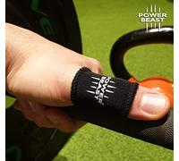 POWER BEAST Protector Dedo | No Tape para Cross Training, Gym, Calistenia, Halterofilia | Funda sustituta del Tape, Vendas, Cinta y Esparadrapo Deportivo | 1 Par + Bolsa.