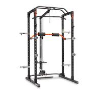 Power Cage con polea BH Fitness: soporte para pierna, polea alta y baja y soporte para almacenar discos