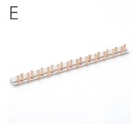 Power Comb Splitter 12 módulos 63A 230V Barra colectora horizontal de gran capacidad para panel de distribución eléctrica DPN Conector de bloque de terminales de alambre (E)