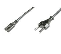 Digitus Cable de alimentación H03VVH2-F Euro CEE 7/16 a C7 1,8 m 0,75 mm²