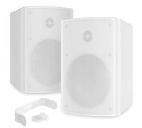 Power Dynamics BGO50 - Altavoz pasivo de Pared 120W de 2 vías Color Blanco | 2 vías, 120W de potencia, perfecto para escenarios y locales, gravess y definidos, caja de madera resistente