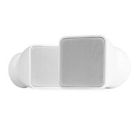 Power Dynamics BSX30W - Altavoz Pared Blanco Compacto 100V 8 Ohm 2.5 Pulgadas 30W RMS 10W para Tiendas oficinas, aulas, Musica Ambiental con Soporte Mural orientable, Color Blanco