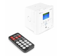 Power Dynamics BTW30 - Sistema de Audio de Pared, 2X 15 vatios, Blanco, fácil instalación, Sistema de Sonido Profesional, música Ambiental, sintonizador FM y Puerto USB, Amplificador de Clase D