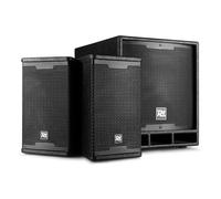 Power Dynamics Combo 1200 - Sistema de Audio 2.1 con 1500W de Potencia, tecnología inalámbrica Bluetooth, Ideal para DJ móviles, subwoofer Activo de 12" y satélites pasivos de 6,5"